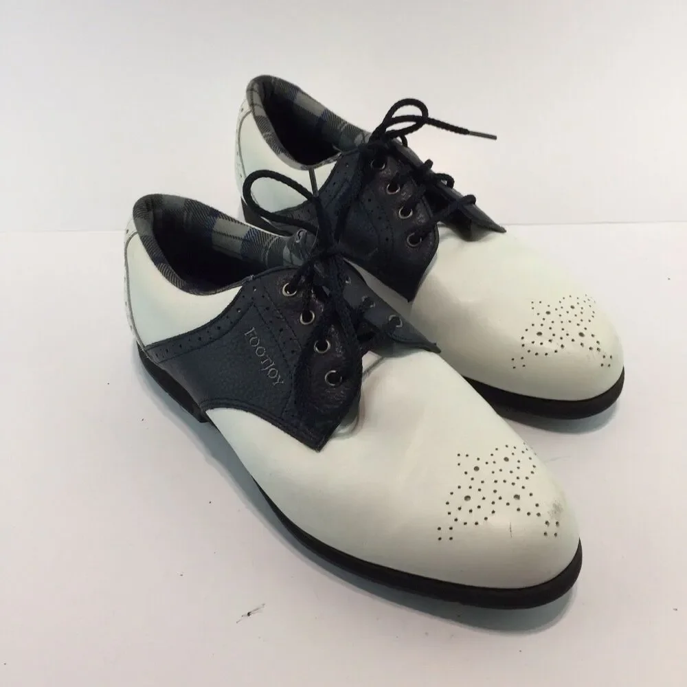 FootJoy Golf Shoes SoftJoy Terrains Black & White Women's 9 M Needs Cleats SH6